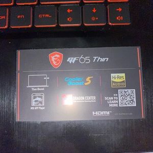 MSI gaming laptop